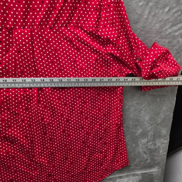 NY Collection Polka Dot Top 2X NWT‎ - Picture 10 of 12